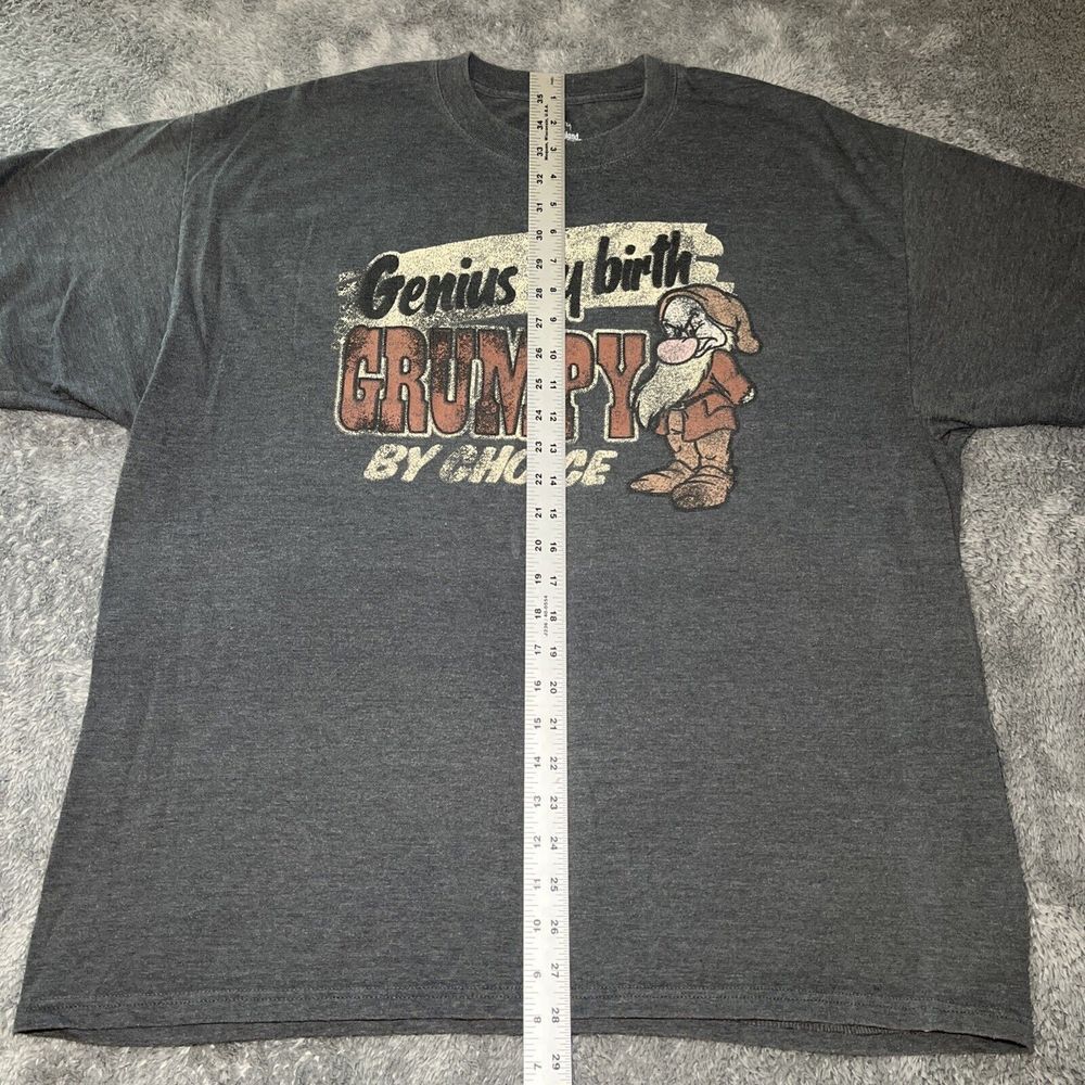 Grumpy Disneyland Resort Mens XL T Shirt "Genius by Birth , Grumpy by Choice" - Picture 3 of 16